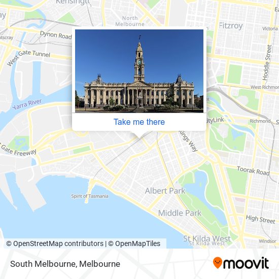 South Melbourne map