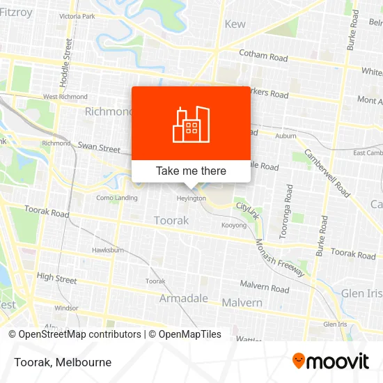 Toorak map
