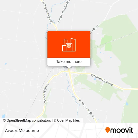 Avoca map