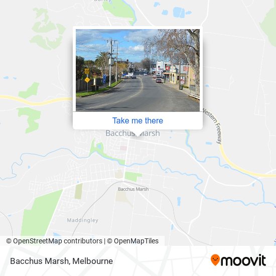 Bacchus Marsh map