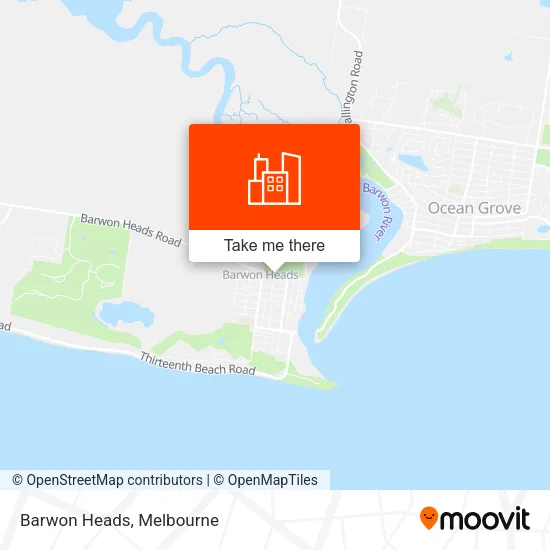Barwon Heads map