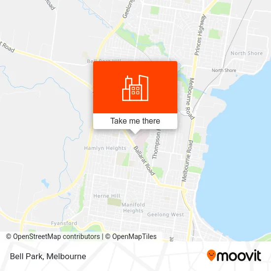 Bell Park map