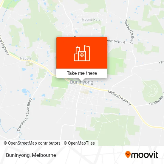 Buninyong map