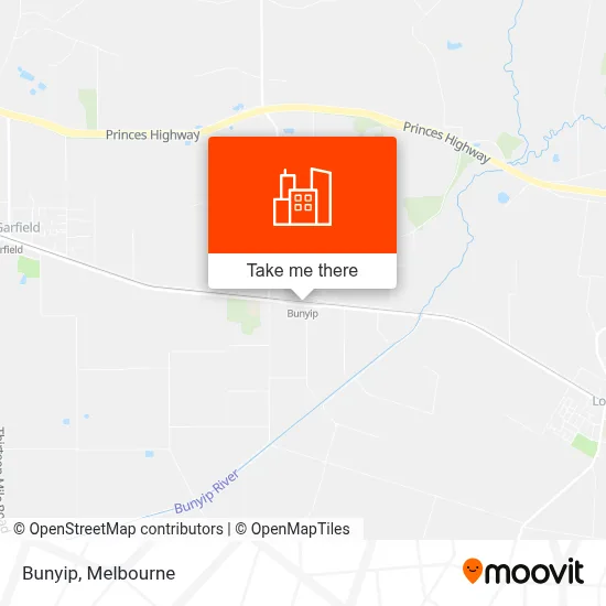 Mapa Bunyip