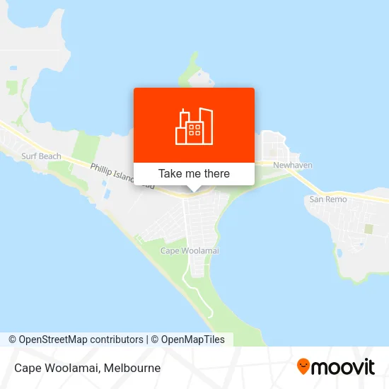 Cape Woolamai map