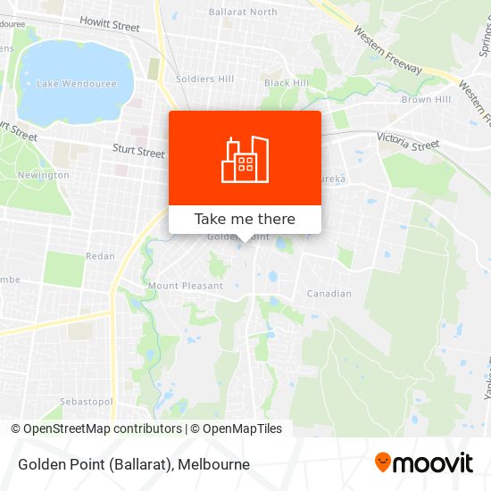 Golden Point (Ballarat) map