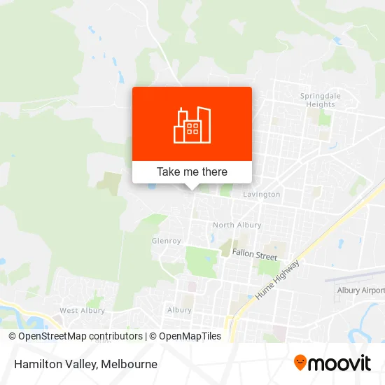 Hamilton Valley map
