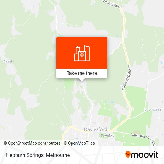 Hepburn Springs map
