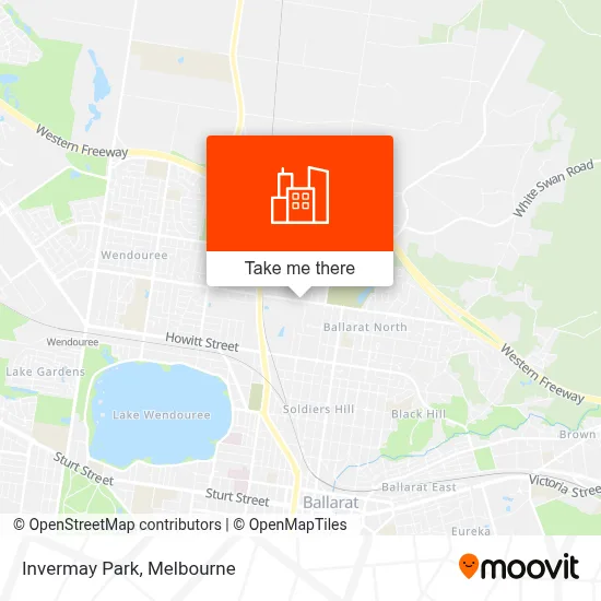 Mapa Invermay Park