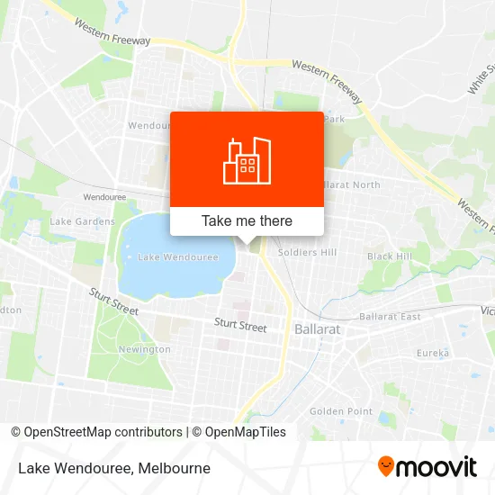 Lake Wendouree map