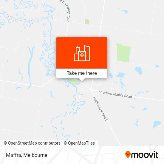Maffra map