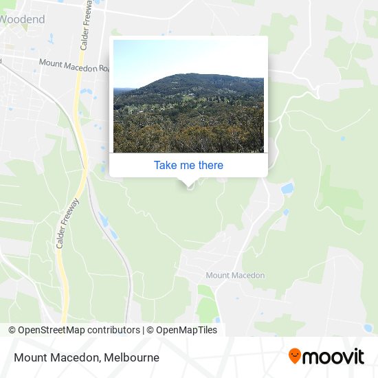 Mount Macedon map