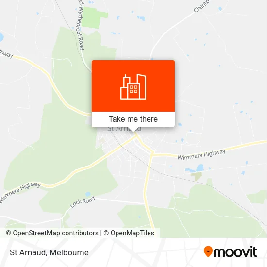 St Arnaud map
