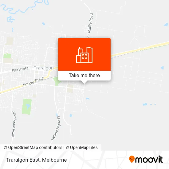 Traralgon East map