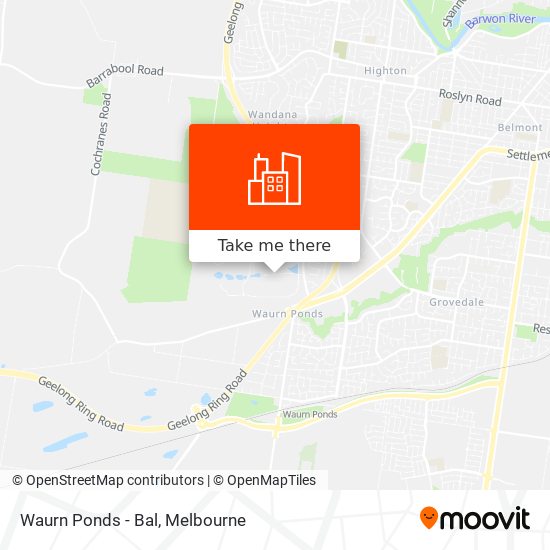 Waurn Ponds - Bal map