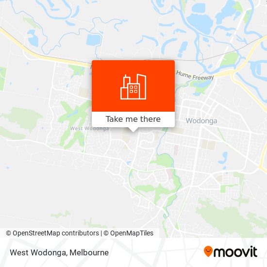 West Wodonga map