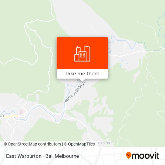 East Warburton - Bal map
