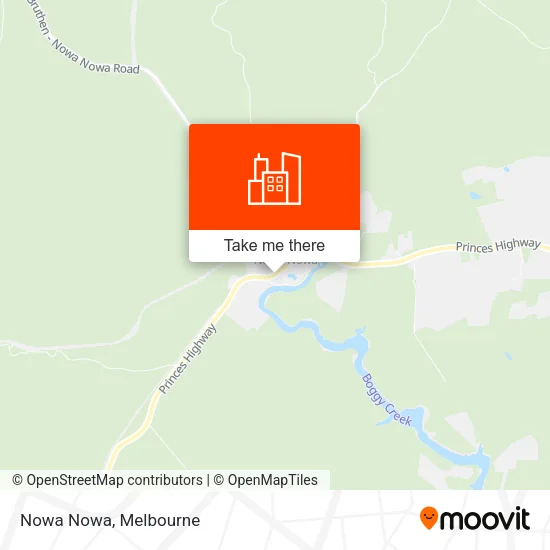Nowa Nowa map