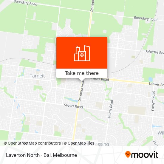 Laverton North - Bal map