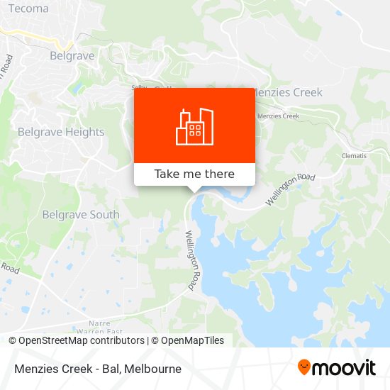 Menzies Creek - Bal map