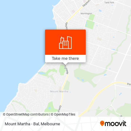 Mount Martha - Bal map