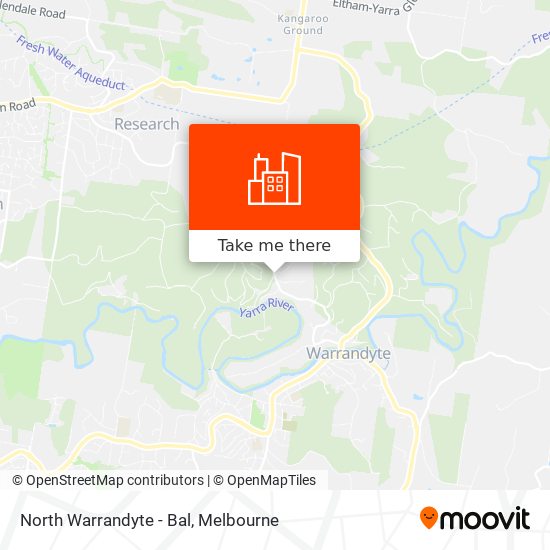 North Warrandyte - Bal map