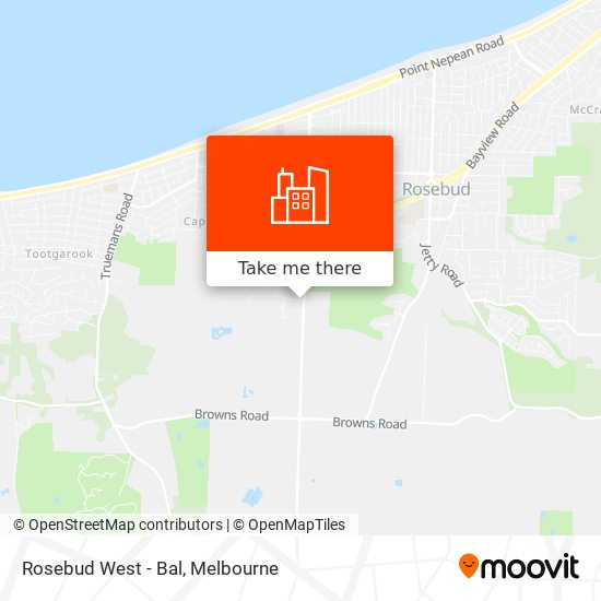 Rosebud West - Bal map