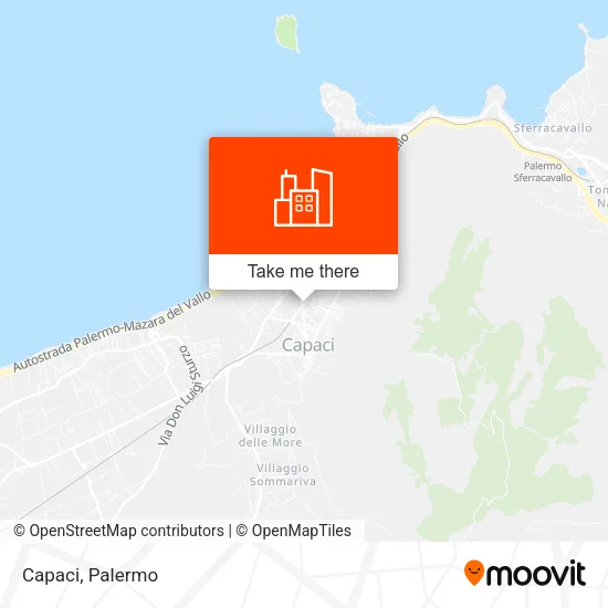 Capaci map