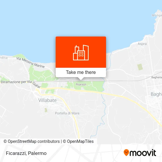 Ficarazzi map