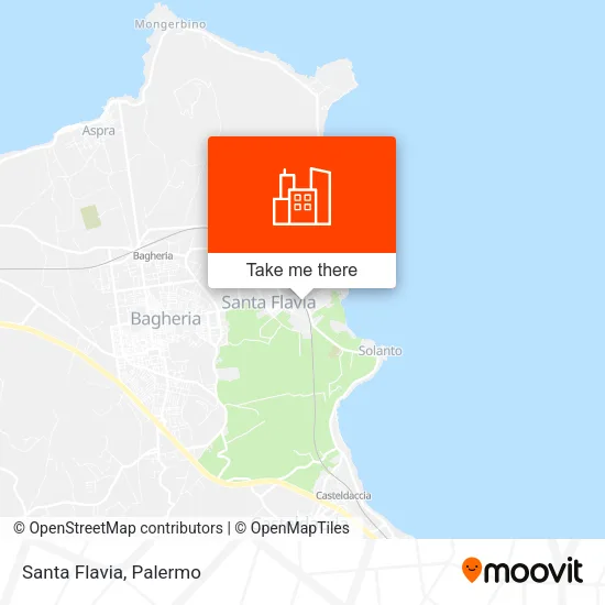 Santa Flavia map