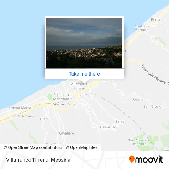 Villafranca Tirrena map