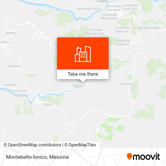 Montebello Ionico map