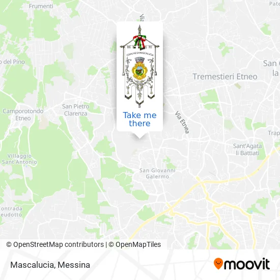 Mascalucia map