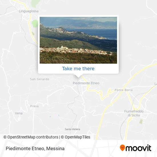 Piedimonte Etneo map