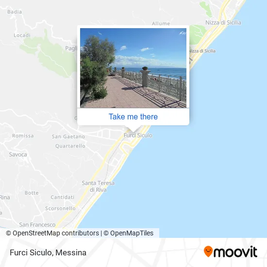 Furci Siculo map