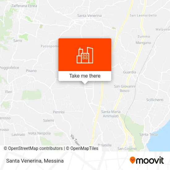Santa Venerina map