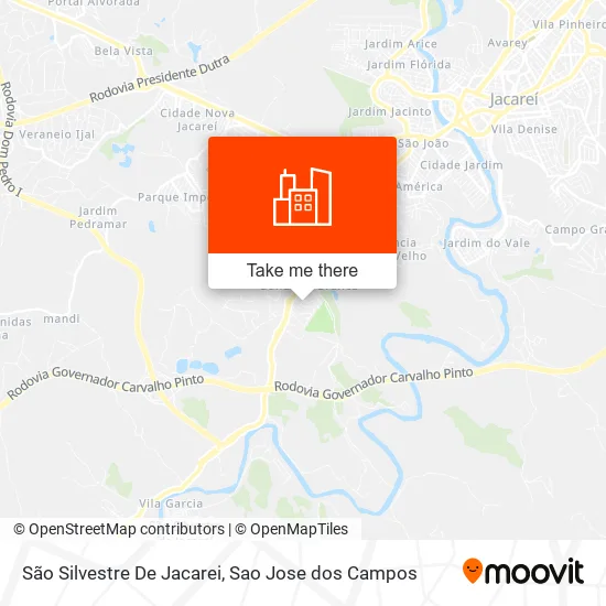 São Silvestre De Jacarei map