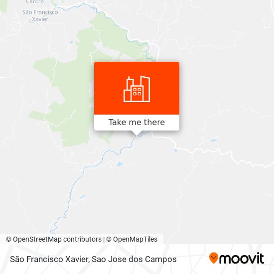 São Francisco Xavier map
