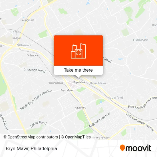 Bryn Mawr map
