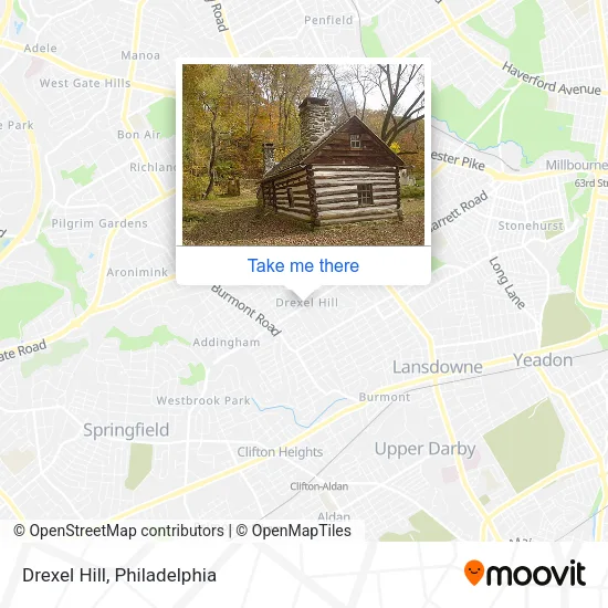 Drexel Hill map