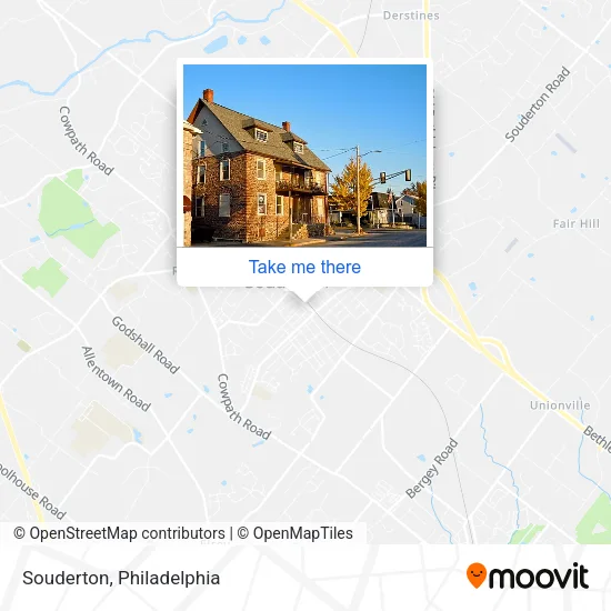 Souderton map