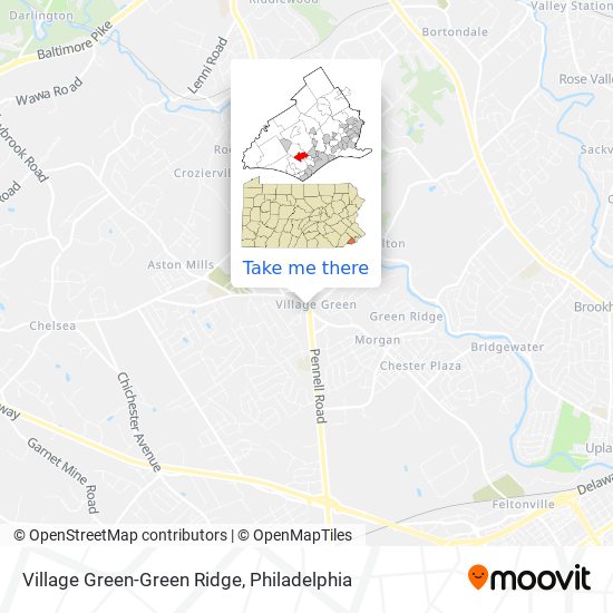 Mapa de Village Green-Green Ridge