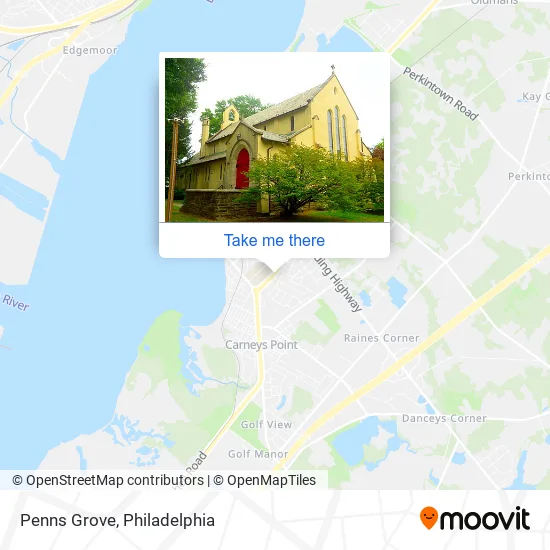 Penns Grove map