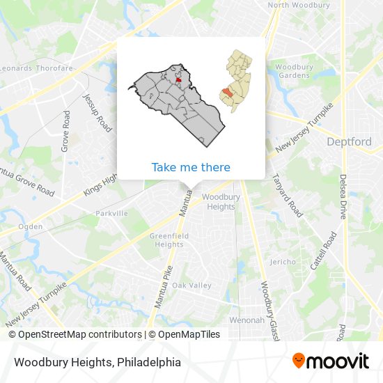 Mapa de Woodbury Heights