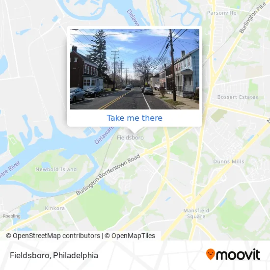 Fieldsboro map