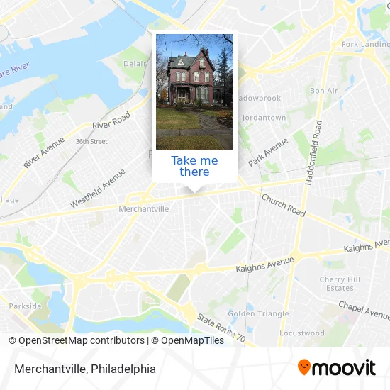 Merchantville map