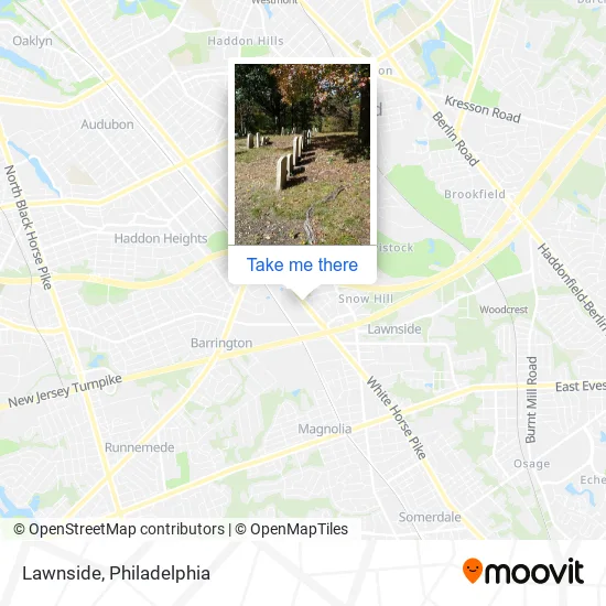 Lawnside map