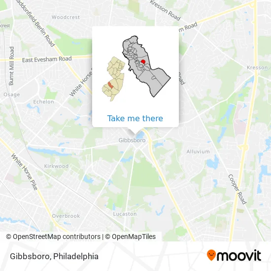 Gibbsboro map