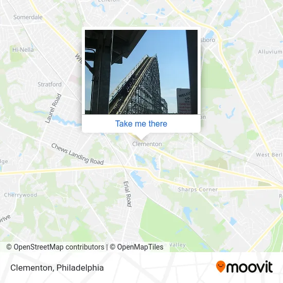 Clementon map