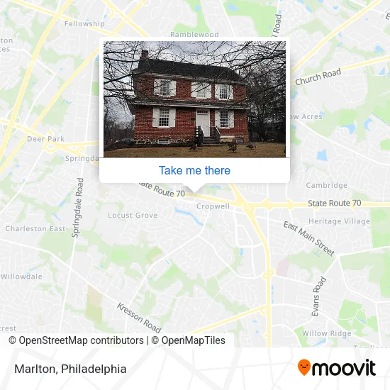 Marlton map